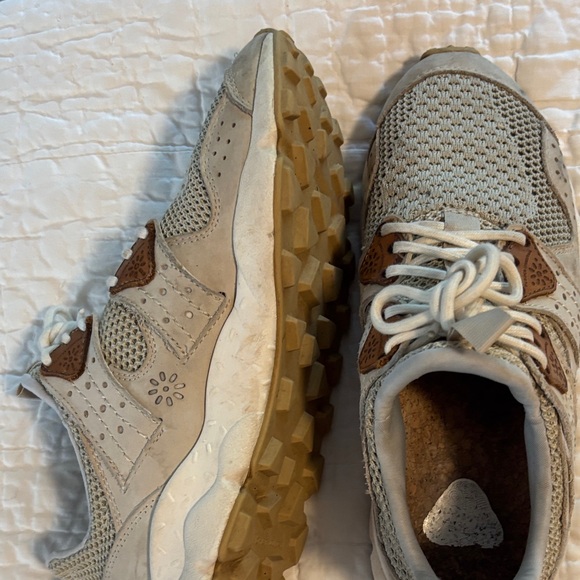 Women's Gray and Brown Sneakers - Picture 3 of 4